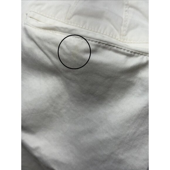 OLD NAVY Women 12 Regular White Perfect BootCut Khaki Chino Pants Cotton Stretch - Picture 8 of 13